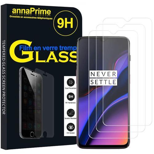 Lot / Pack De 3 Films Verre Trempé Pour Oneplus 6t Mclaren Edition 6.41" Protection D'écran