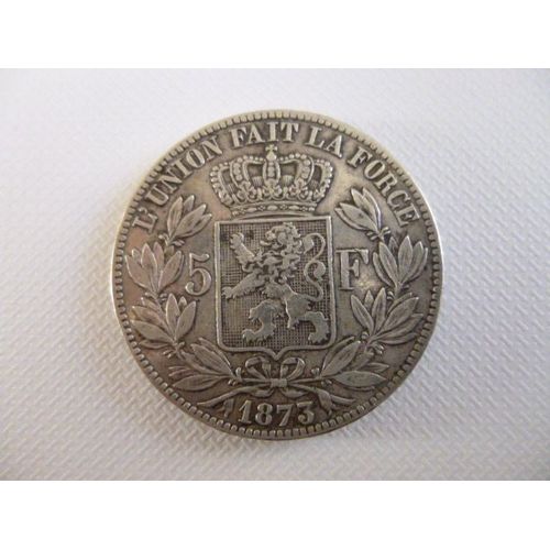 ¿Pièce De 5 Francs Léopold Ii Roi Des Belges 1873