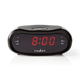 Nedis Radio-réveil numérique Pa ntaille LED de 0,6" FM