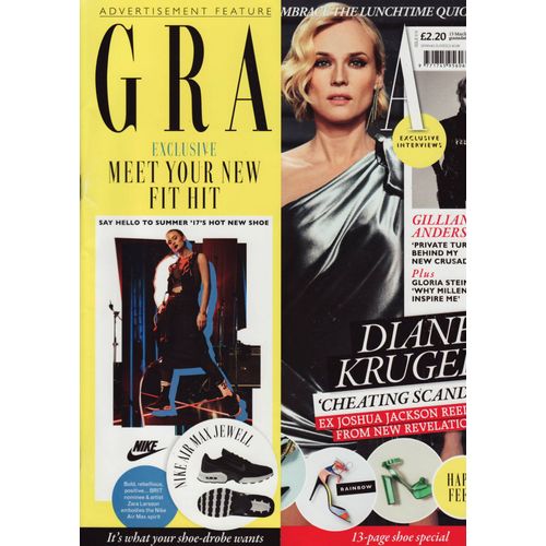 Grazia (Edition Uk) / 13-03-2017 N°618 : Diane Kruger (3p) - Orlando Bloom / Katy Perry (1p)
