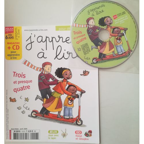 J'apprends À Lire : Trois Et Presque Quatre (116 S) + Cd