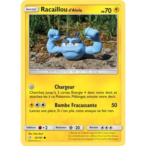 Carte Pokémon - Racaillou D'alola - 35/181 - Duo De Choc
