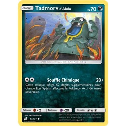 Carte Pokémon - Tadmorv D'alola - 83/181 - Duo De Choc