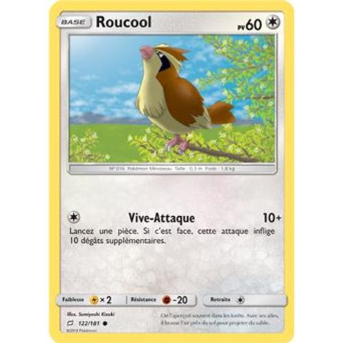 Carte Pokémon - Roucool - 122/181 - Duo De Choc