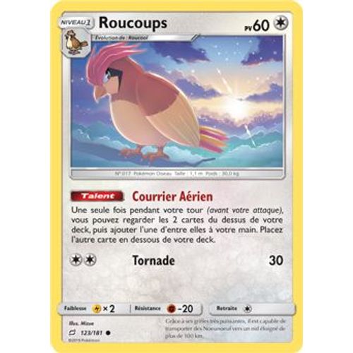 Carte Pokémon - Roucoups - 123/181 - Duo De Choc