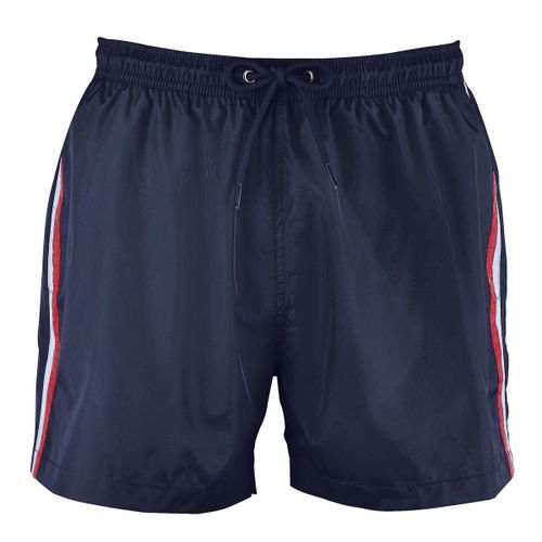 Short De Bain Homme Tricolore - 02919 Bleu Marine