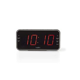 Nedis Radio-réveil numérique Pa ntaille LED de 1,8" FM