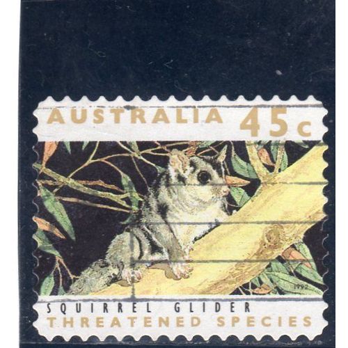 Timbre-Poste D¿Australie (Espèce Animale Menacée D¿Extinction)