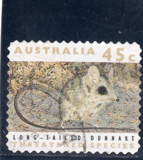 Timbre-Poste DAustralie (Espèce Animale Menacée DExtinction)