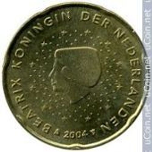 Pays Bas Nederland = Pièce De 20 Euro Cent (Centime D'euro), Année 2004