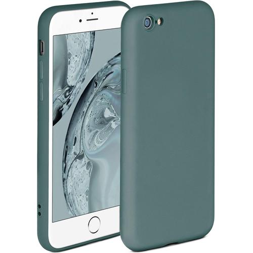 Coque Souple Compatible Avec Iphone 6s Plus/6 Plus Coque En Silicone Bord Surélevé Pour La Protection D'écran Double Couche Coque Souple Pour Téléphone Petrol Vert Mat