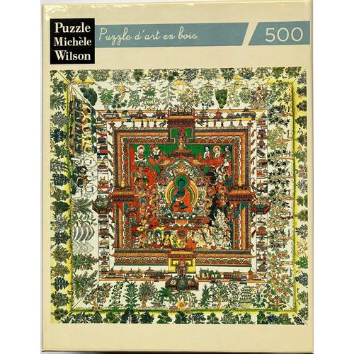 Puzzle Michèle Wilson 500 Pièces "Mandala De La Médecine" Art Tibetain