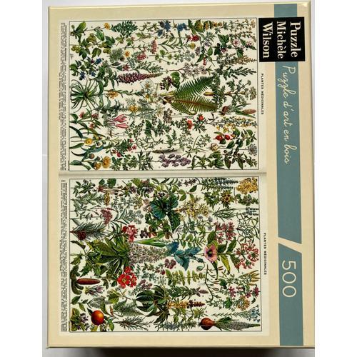 Puzzle Michèle Wilson 500 Pièces "Plantes Médicinales" De Millot