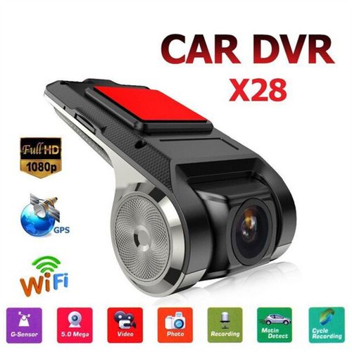 X28 Dash Cam 1080p Fhd Voiture Caméra Dvr Enregistr Vidéo Wifi Adas G-Capt @Uapavmp