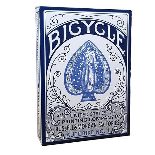 Bicycle "Autobike No. 1" - Jeu De 56 Cartes Toilées Plastifiées - Format Poker - 2 Index Standard