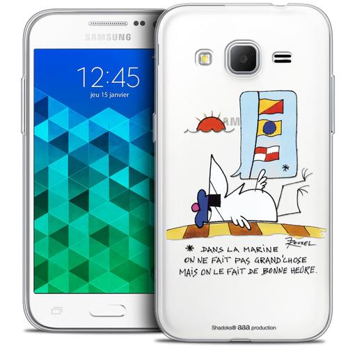 Caseink - Caseink Coque Housse Etui Pour Samsung Galaxy Core Prime (G360) [Licence Officielle Collector Les Shadoks® Design La Marine - Souple - Ultra Fin - Imprimé En France]