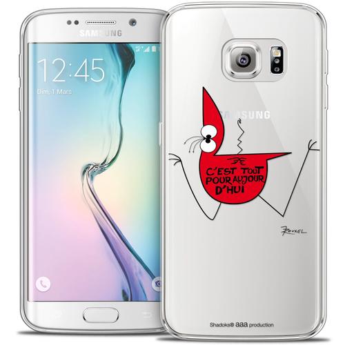 Caseink - Caseink Coque Housse Etui Pour Samsung Galaxy S6 Edge [Licence Officielle Collector Les Shadoks® Design C'est Tout - Souple - Ultra Fin - Imprimé En France]