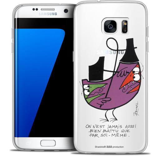 Caseink - Caseink Coque Housse Etui Pour Samsung Galaxy S7 Edge [Licence Officielle Collector Les Shadoks® Design Soi-Même - Souple - Ultra Fin - Imprimé En France]