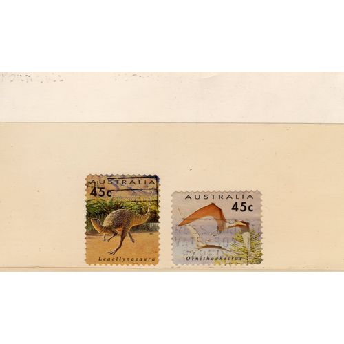 Timbres-Poste DAustralie (Animaux Préhistoriques)
