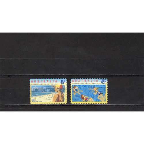 Timbres-Poste DAustralie (Cinquantenaire De LOrganisation Du Sauvetage En Bord De Mer)