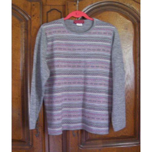 Pull Gris Jersey - Taille 46