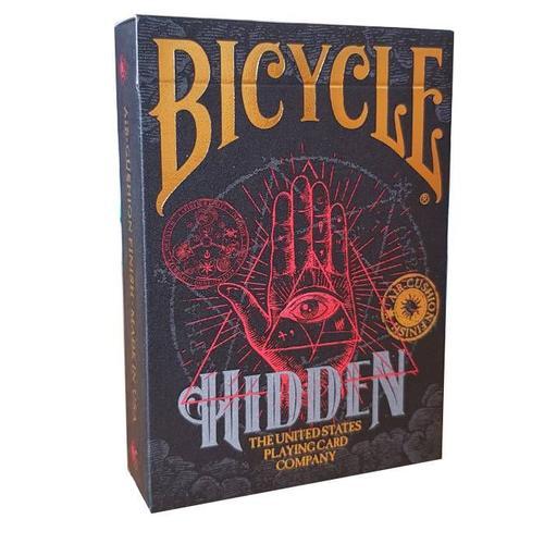 Bicycle "Hidden" - Jeu De 56 Cartes Toilées Plastifiées - Format Poker - 2 Index Standard