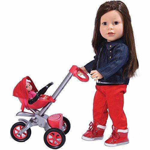 Bye Bye Baby Doll Stroller Play Set For 18 Inch Dolls - Great For American Girl Dolls And Doll Accessory Set