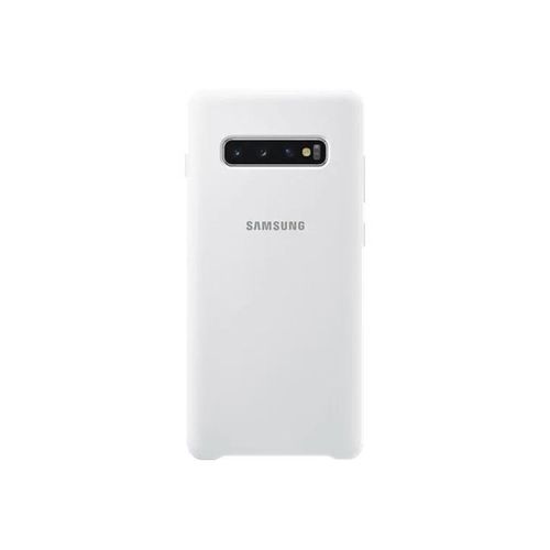 Samsung Silicone Cover Ef-Pg975 - Coque De Protection Pour Téléphone Portable - Silicone - Blanc - Pour Galaxy S10+, S10+ (Unlocked)