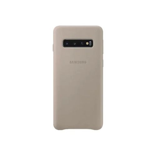 Samsung Leather Cover Ef-Vg973 - Coque De Protection Pour Téléphone Portable - Cuir - Gris - Pour Galaxy S10, S10 (Unlocked), S10 Enterprise Edition