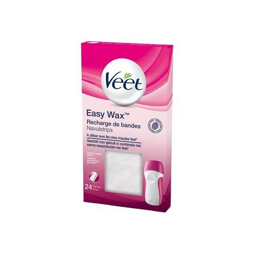 Veet Easy Wax - Bandes D'épilation Non Tissées - Pour Applicateur De Cire (Pack De 24) 