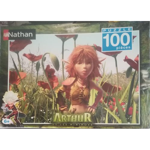 Puzzle Arthur Et Les Minimoys 100 Pièces (Sélénia Dans Le Champs De Coquelicots)