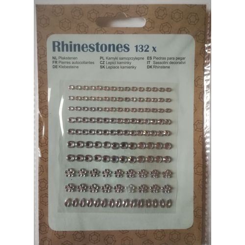 132 Pierres Strass Autocollantes Ton Crystal Pour Scrapbooking, Carterie, Décoration...