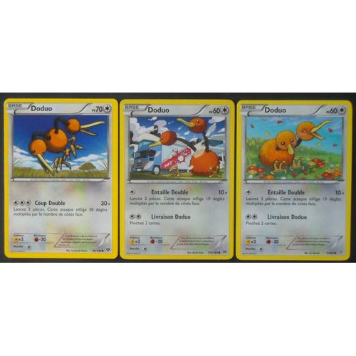 Doduo - X.Y 98/146 + Doduo - Impulsion Turbo 116/162 + Doduo Générations 55/83