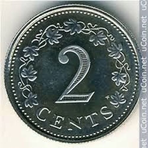 Malte - Malta = Pièce De 2 Cent, Année 1982, En Nickel
