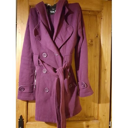 Veste Trench Coton Violette