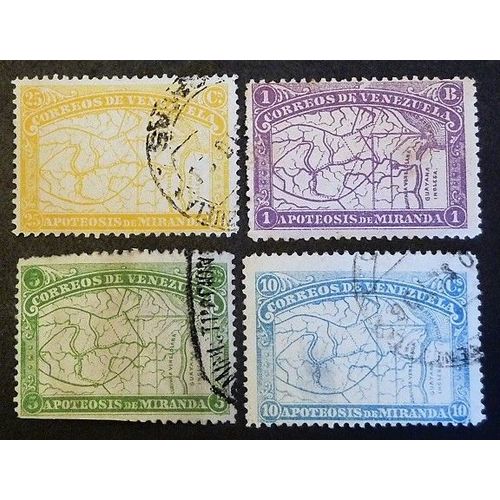 Vénézuela Oblitéré Y Et T N°56 58 Lot De 2 Timbres De 1896 + N°54 Et 55 Offerts