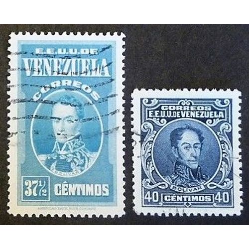Vénézuela Oblitéré Y Et T N° 204 Et 211 B Lot De 2 Timbres De 1938-39