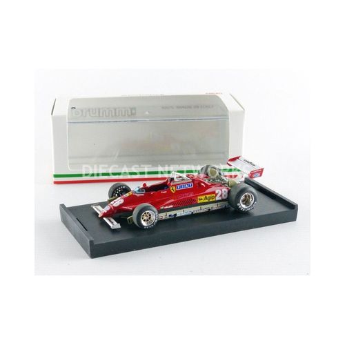 Brumm 1/43 R268 Ferrari 126 C2 - Winner San Marino Gp 1982 (D. Pironi) Diecast Modelcar-Brumm