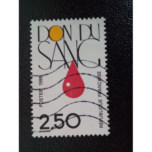 Timbre France Yt 2528 Don De Sang 1988
