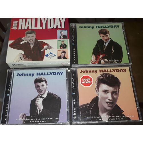 Johnny Hallyday Rare Coffret 3 Cd Cristal Collection Les 3 Cd Sont Scelles