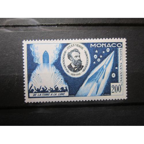 Monaco. Poste Aérienne. Timbre N°60 (1955). Cinquantenaire De La Mort De Jules Verne