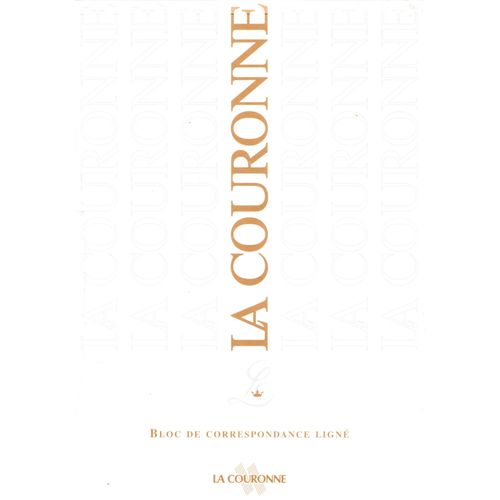 Bloc De Correspondance Ligné Reliure En Tête 50 Feuilles A4 210 X 297 Mm 72g Blanc