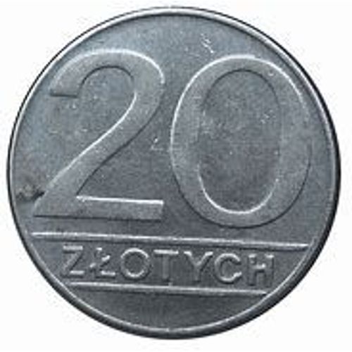 Pologne = Pièce De Monnaie De 20 Zlotych, Année 1990