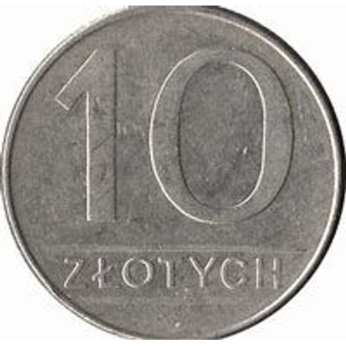 Pologne = Pièce De Monnaie De 10 Zlotych, Année 1988, En Nickel