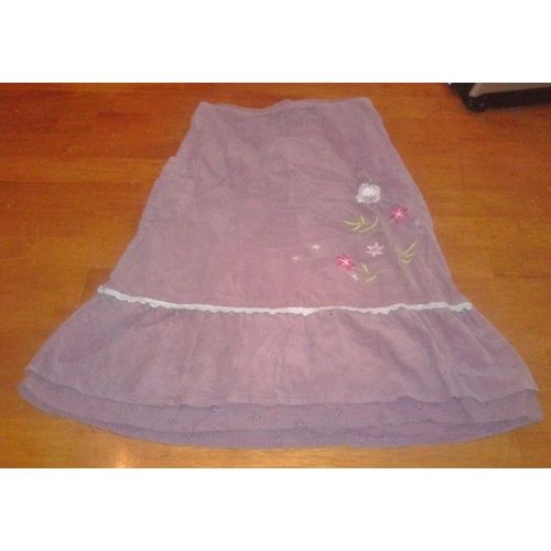 Jupe Kiabi Marron Taille 8 Ans Broderies Cornely ..