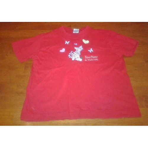 Tshirt Rouge 8 Ans Zoo De Beauval ..