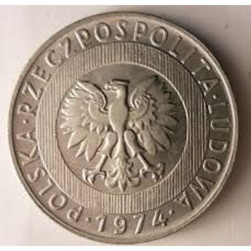 Pologne = Pièce De Monnaie De 20 Zlotych, Année 1974