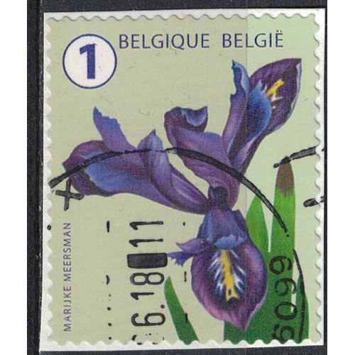 Belgique 2016 Oblitéré Rond Used Flower Fleur Iris Su