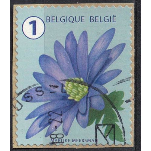 Belgique 2016 Oblitéré Used Flower Fleur Anémone Su