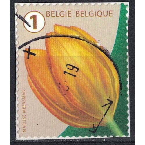 Belgique 2016 Oblitéré Used Flower Fleur Tulip Tulipe Su